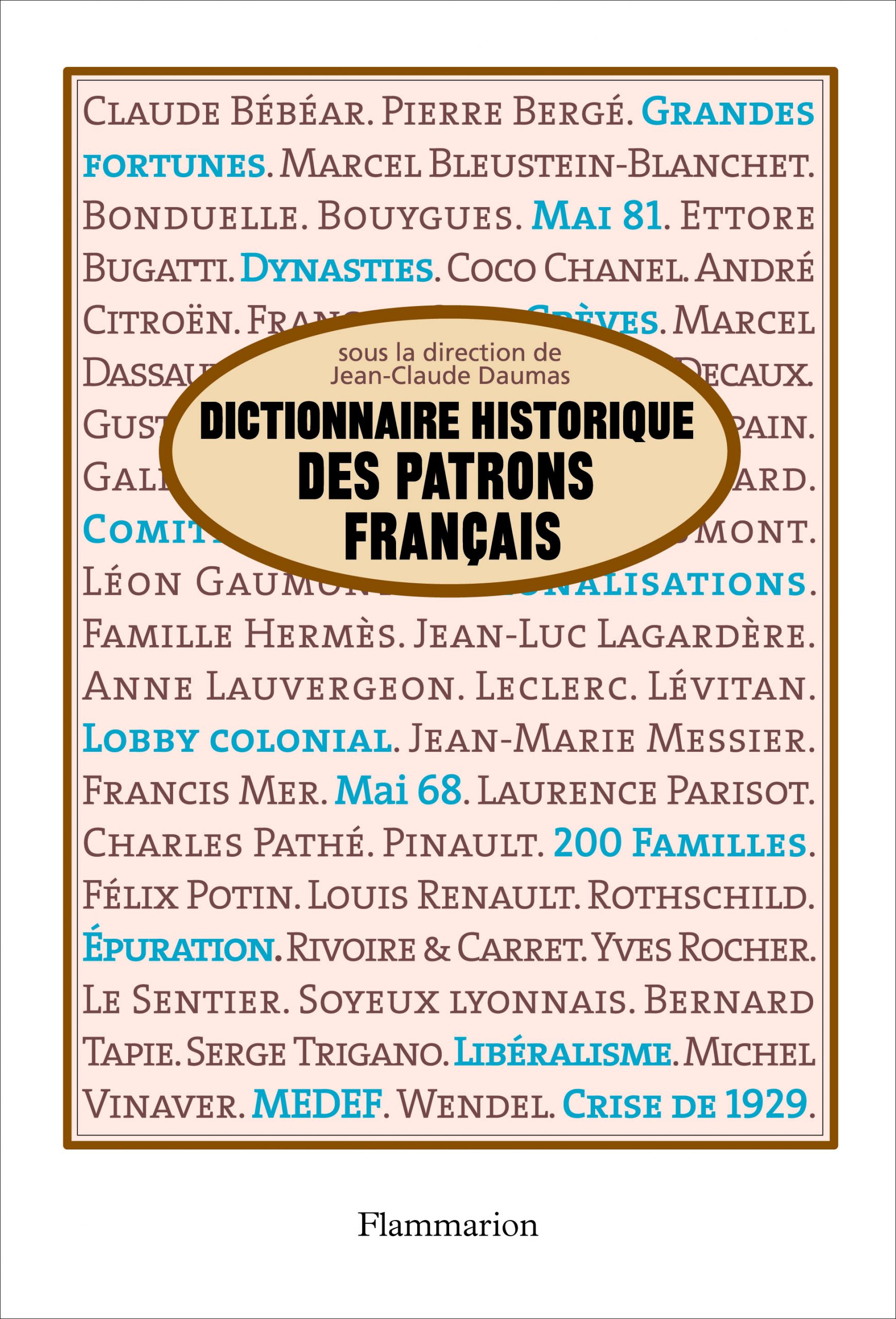 Couverture du dictionnaire historique des patrons français